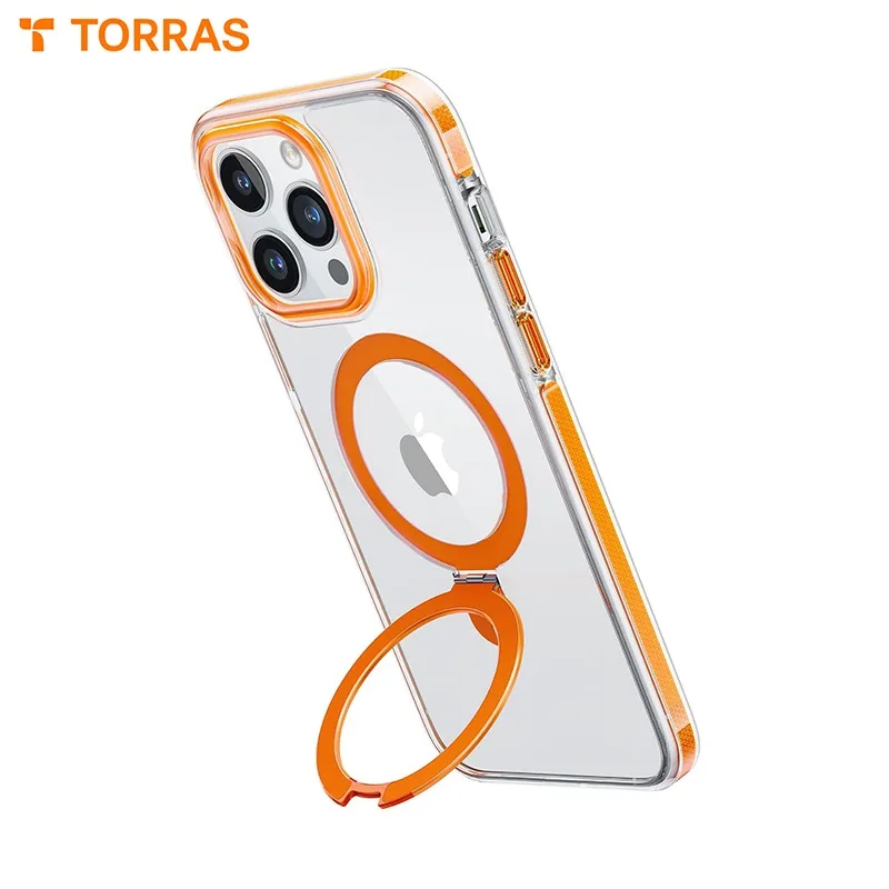 

TORRAS Ostand Series for iPhone 15 Pro Max 15 Pro Case with Invisible Stand Compatible with Magsafe Scratch Resistant Case