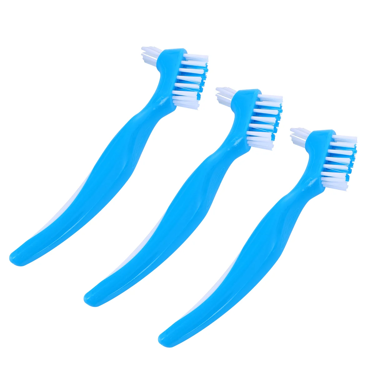 

6 Pcs Double Denture Care Comb False Teeth Brush Cleaning Flossers Cleaner Sided Braces