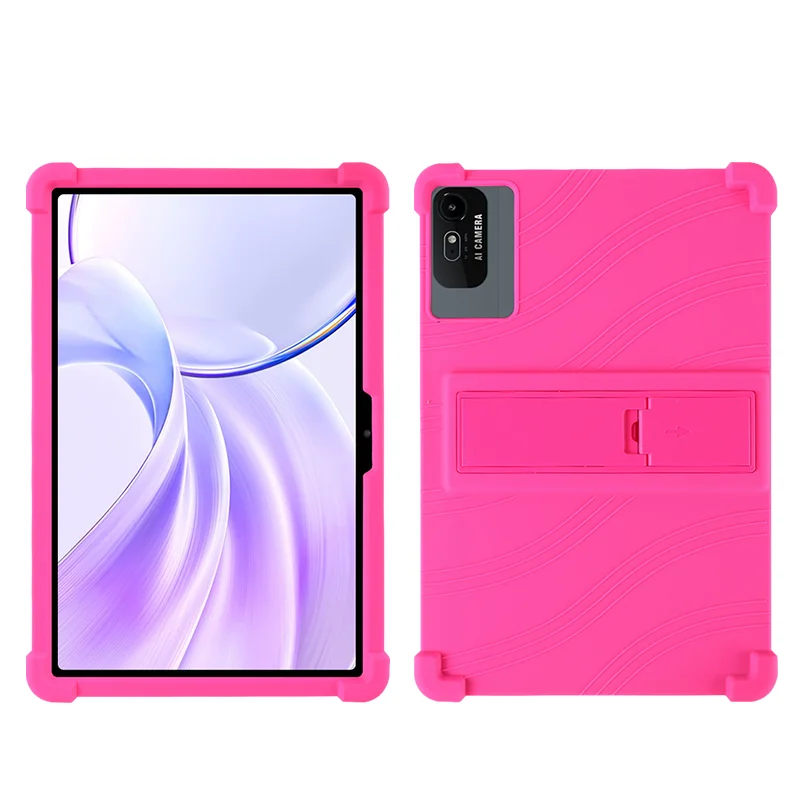 Kids-Friendly Soft Silicone Protective Tablet Stand Cover, 10.95-Inch