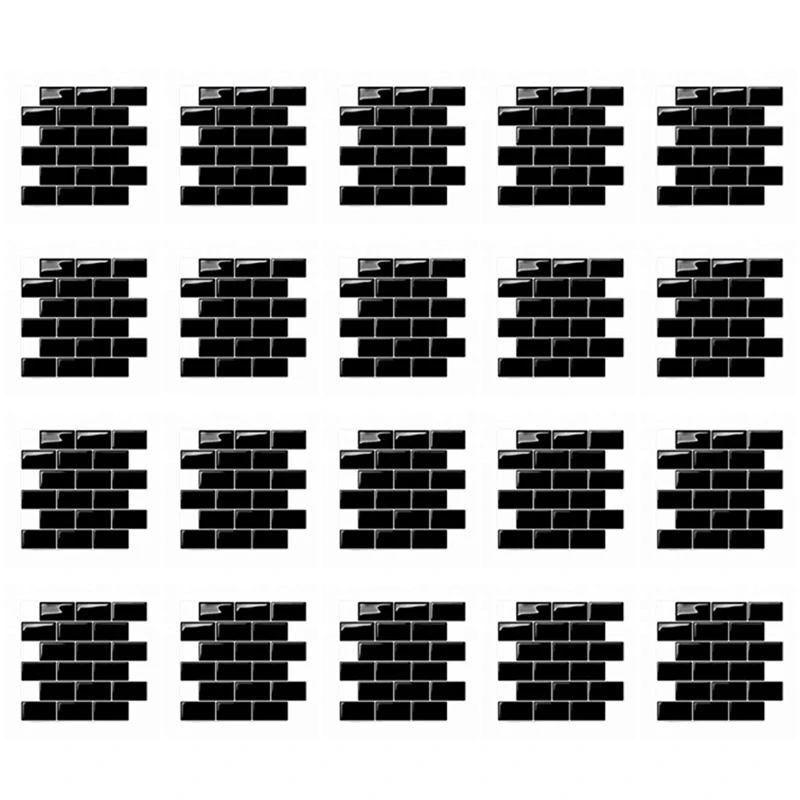 

20X 3D наклейки на стену, кирпичные обои, плитка для кухни, ванной, Backsplash, плитка для украшения дома, 30x30 см