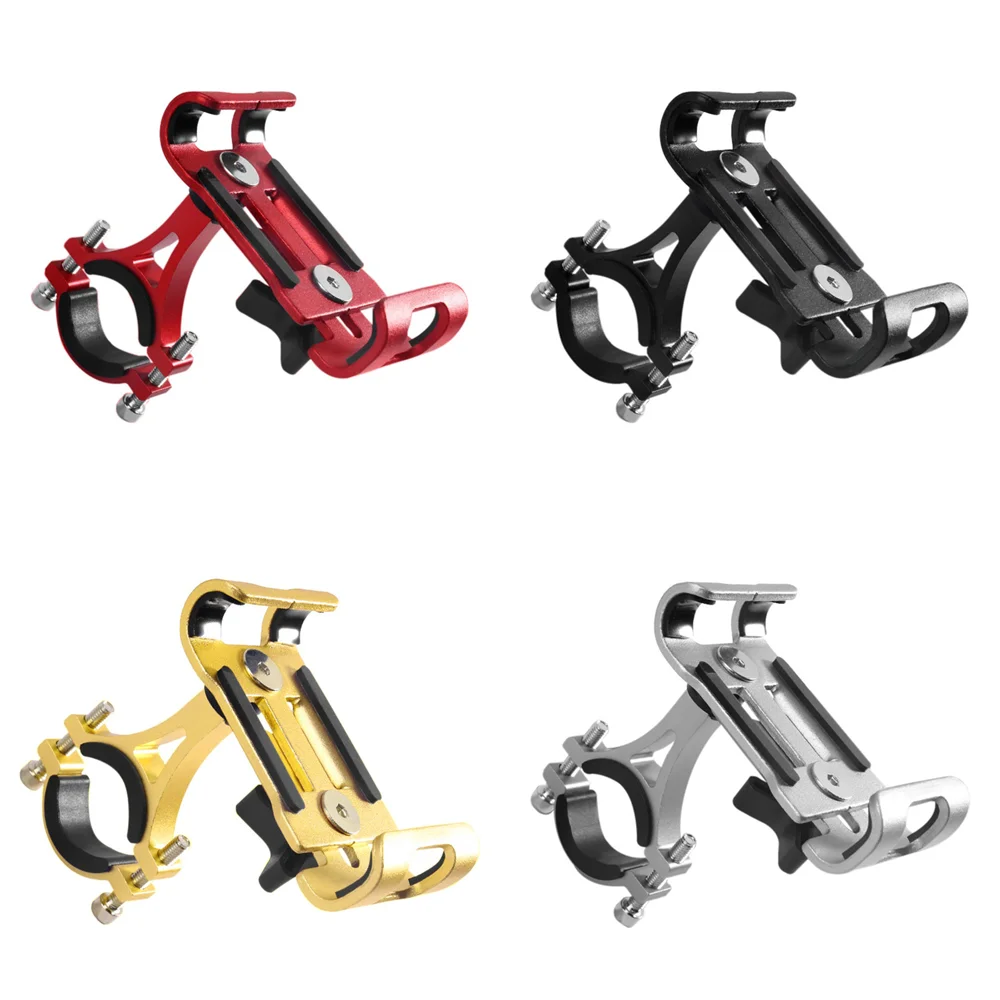 

Металлический мотоциклетный велосипедный держатель для телефона из алюминиевого сплава, противоскользящий кронштейн GPS, зажим, универсальная подставка для телефона для iPhone Samsung