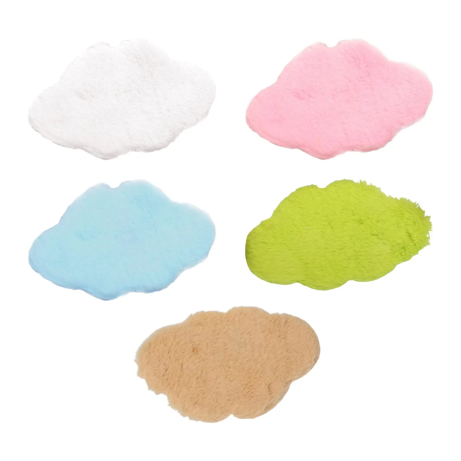 

Plush 1:12 Dollhouse Mini Carpet Micro Landscape Scenery Supplies Miniature Rug for Bedroom Kitchen Home Dining Room Bathroom