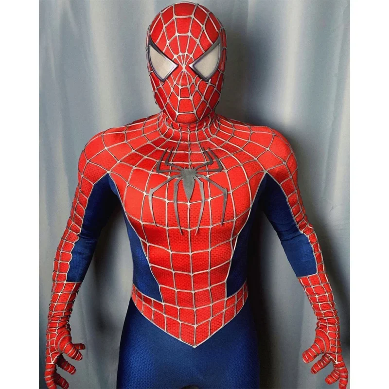 

Raimi Classic Spiderman Costume Cosplay 3D Printed Spandex Bodysuit Superhero Raimi Spidey Boys Zentai Suits Halloween Costume
