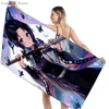 Bathing Towels Demon Slayer Nezuko Kamado Printing Anime Home Decor Textile Comfortable Summer Beach Towel Toalhas De Banho 5