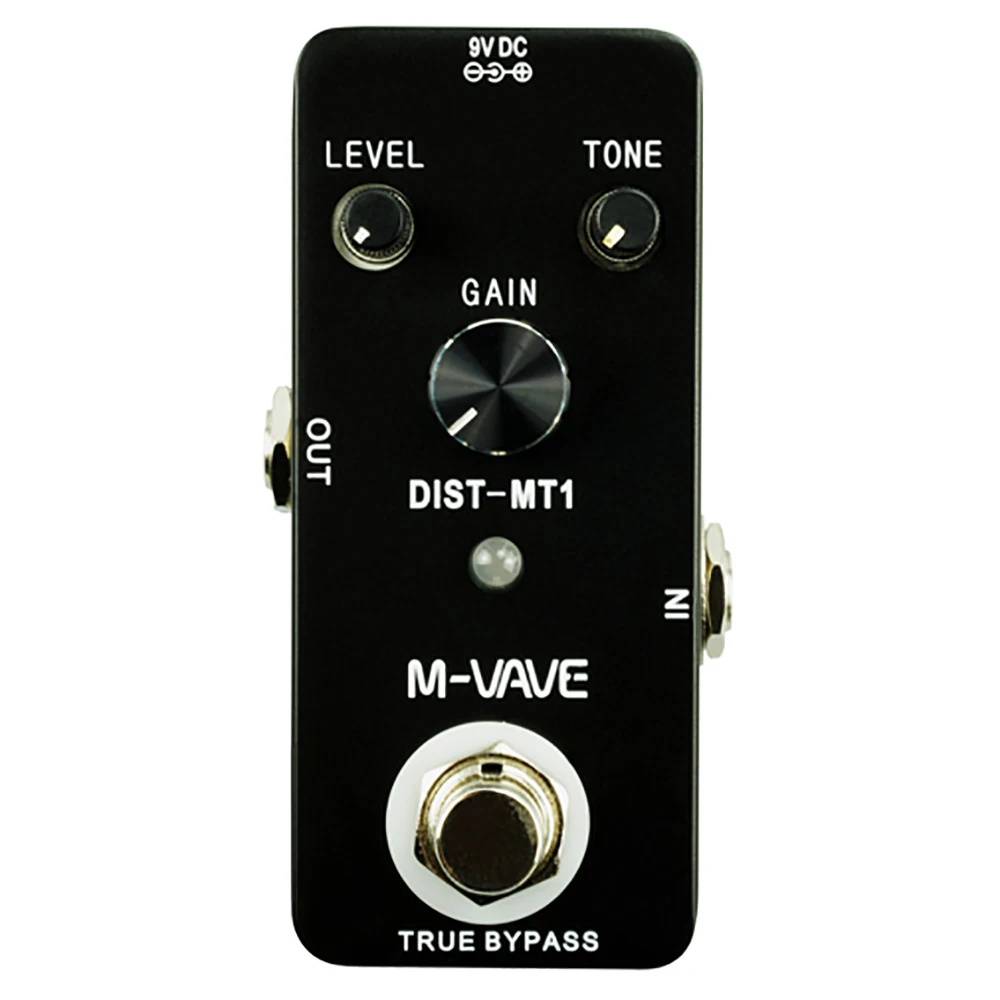 M-VAVE Guitar Effect Pedal Mini Single Distortion-MT1 Music Accessories Pedal Type with True Bypass Full Metal DJ Equipment