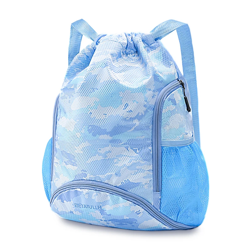 방수 Drawstring 가방 대용량 체육관 야외 스포츠 배낭 여성 학교 가방 여행 수영 피트니스 하이킹 가방