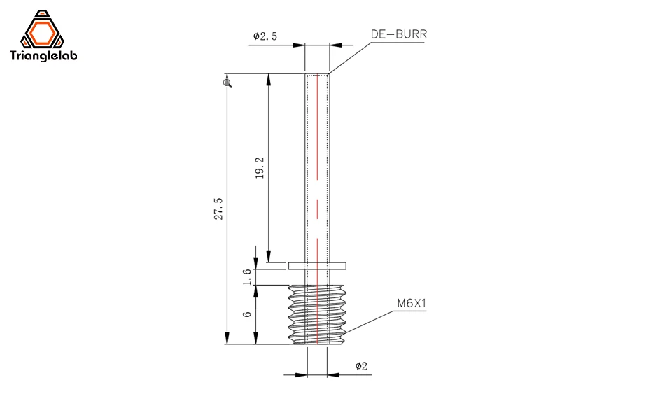 trianglelab mini chc hotend aquecedor de núcleo de aquecimento cerâmico termistor para impressora hotend