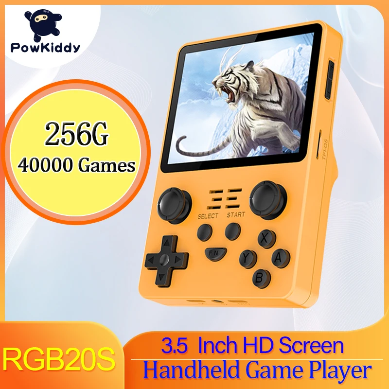 Powkiddy rgb20s 256g Spiel Handheld-Geräte Tasche Retro-Konsole HD 