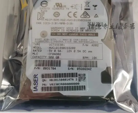 For HUC101890CSS200 900G SAS 2 5 10K 12G server hard disk