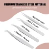 MASSCAKU 1pcs set for eyelash extension professional tweezers Makeup Tools Easy to Use Ergonomically Comfortable to Grip 2
