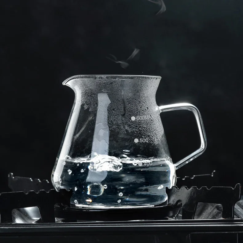 400ml 600ml Coffee Server Pour Over Glass Range Dripper 01 02 Heat Resistant Coffee Kettle Brewer Drip Share Pot coffee maker coffee pot coffee kettle pour over coffee maker coffee server
