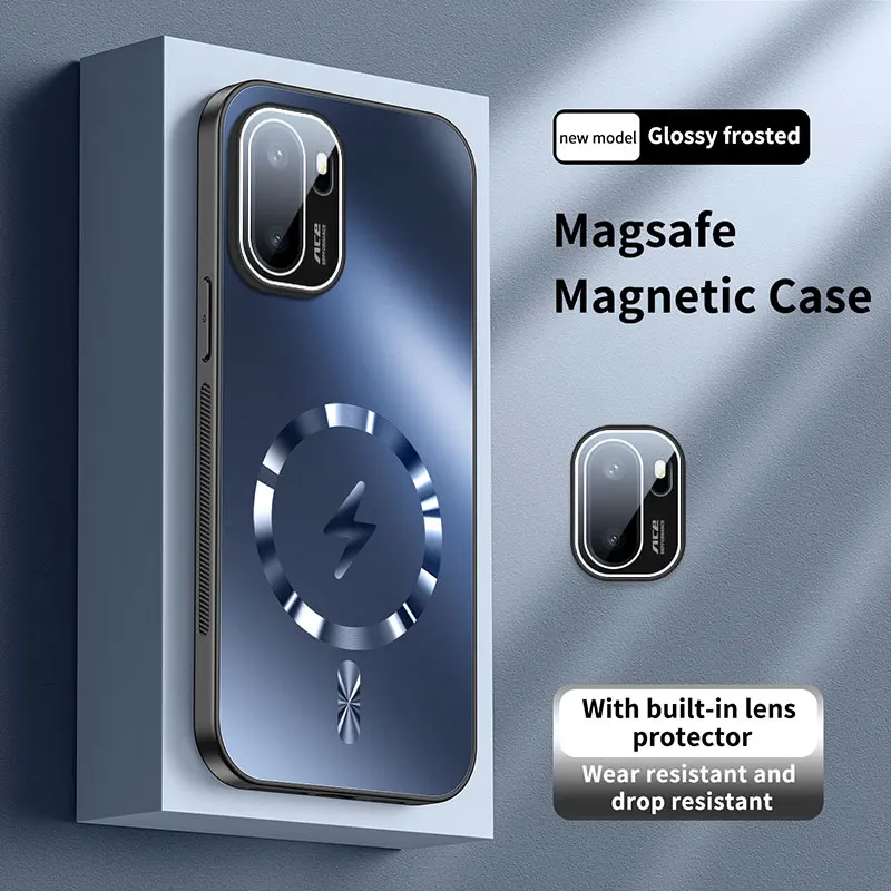 New AG Matte Lightning Magnetic Hard Shell Shockproof Bumper Case