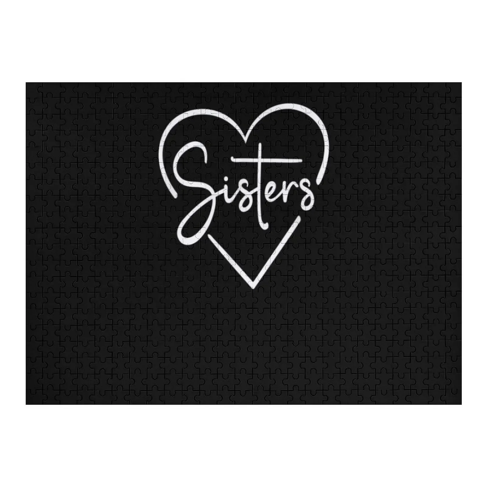 

Love My Sister Cute Sister Jigsaw Puzzle Woods For Adults Personalised Name Custom Child Puzzle