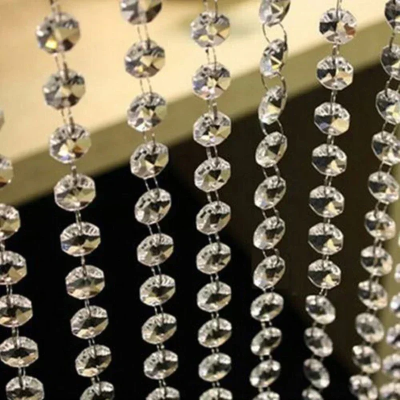 Chandelier Pendants Beads 14mm Without String 50pcs Droplets Home Decoration Octagon Beads High Quality crystal beads chandelier crystal drops
