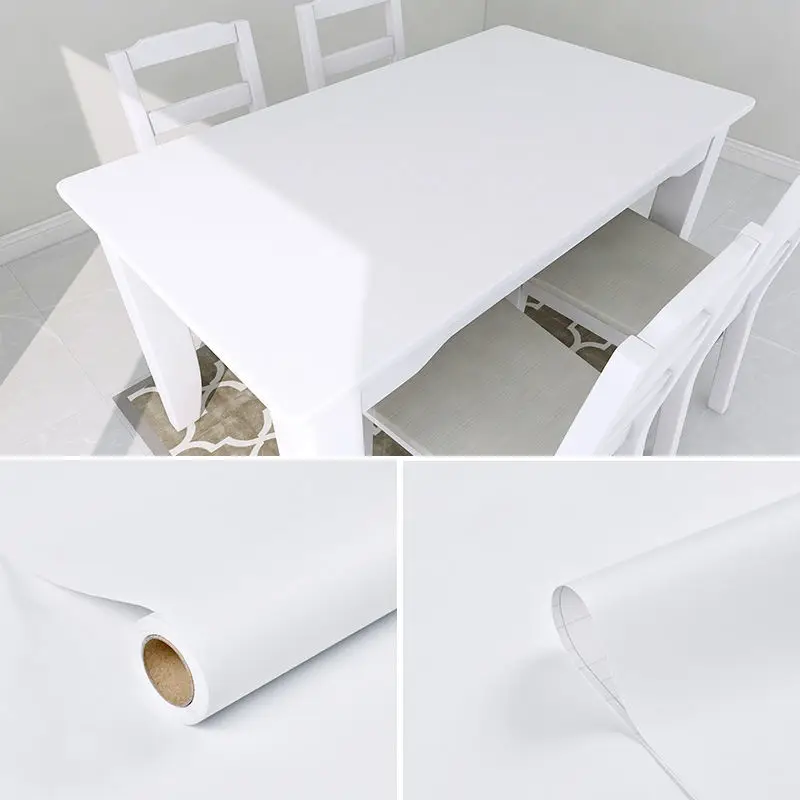 papel de parede auto adesivo pvc branco puro 02