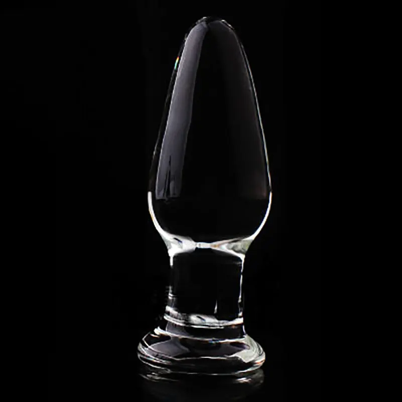 Cam Anal 10*4CM Fiş Pürüzsüz Koni Kristal Cam Büyük Anal Fiş, Erkek ve Kadın Seks Oyuncakları Yetişkin Seks Ürünleri_voghion.com