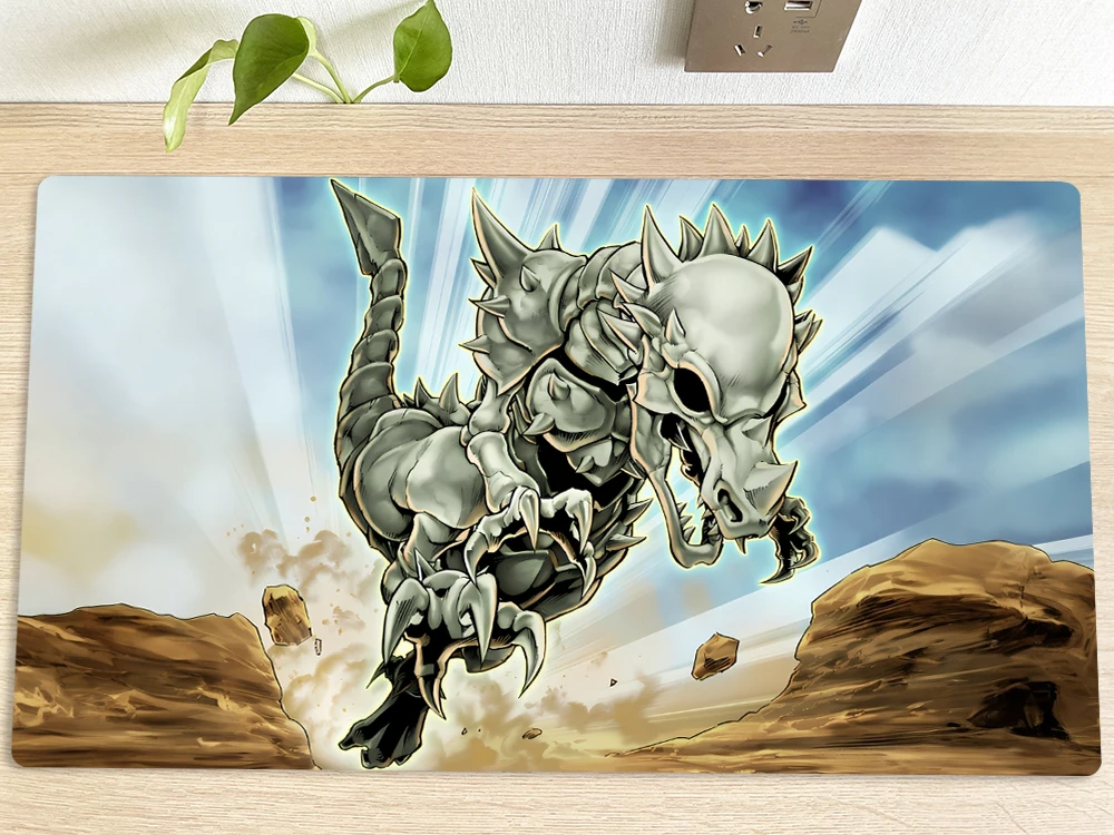 

Настольный игровой коврик YuGiOh Fossil Dyna Pachycephalo TCG, коврик для игры в торговую карту, коврик для мыши, 60x35 см, Бесплатная Сумка
