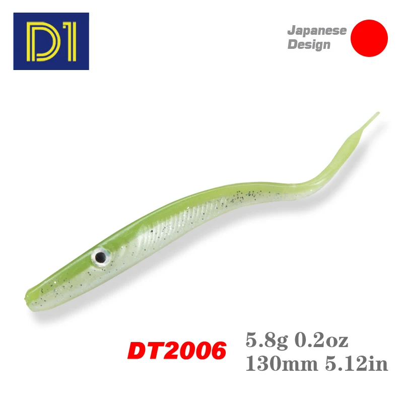 

D1 Hot Fishing Lures Crazy Slug 130mm 6pcs / bag Soft Fishing Lure Bass Artificial Bait Silicone Worm Shad Fishing Tackle