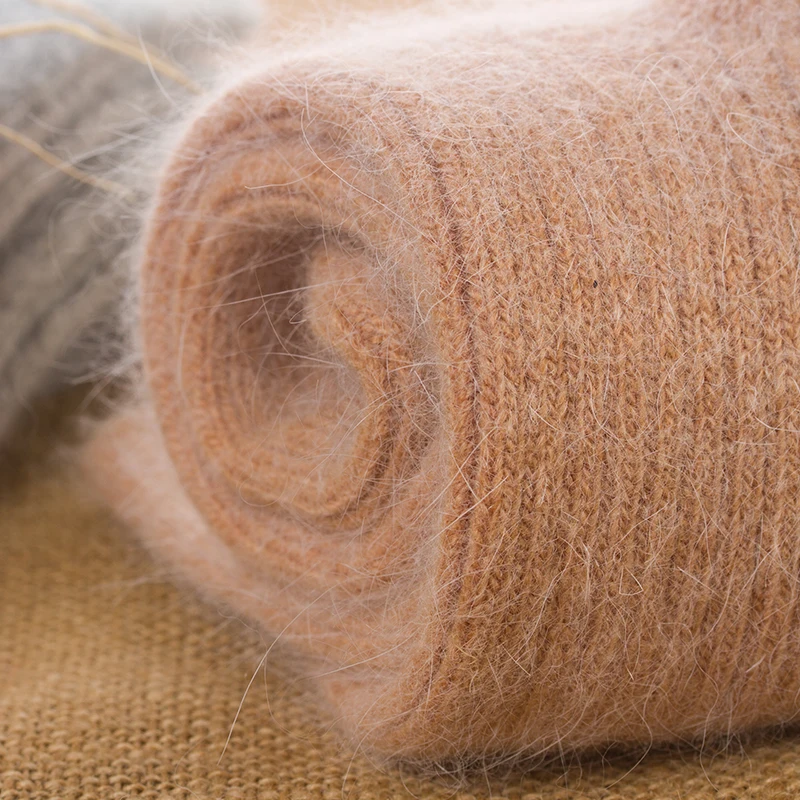 Wool Socks Women Winter Warm 1 Pairs Solid Sheep Wool Against Cold Snow Thermal Soft