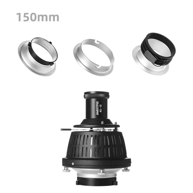 AMBITFUL 照明アクセサリー AMBITFUL 135mm 144mm 150mm Ring Adapter for Bowens Elinchrom