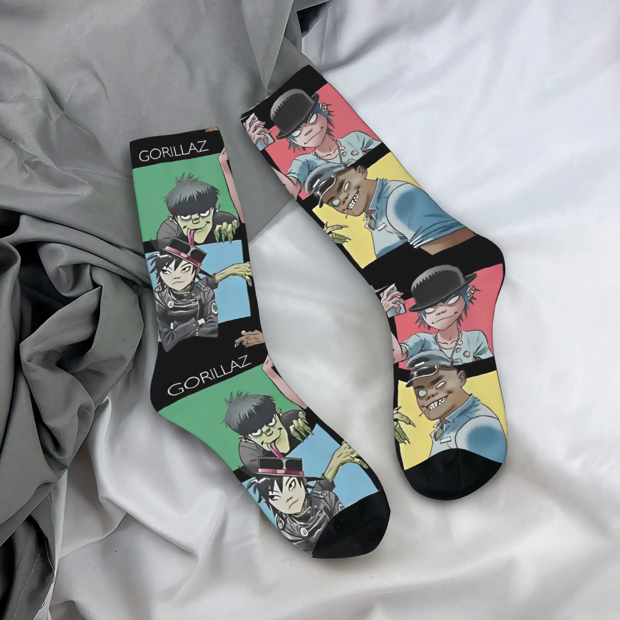 Gorillaz Autumn Rock Band Fun High-Quality Anti-Skid Skate Socks