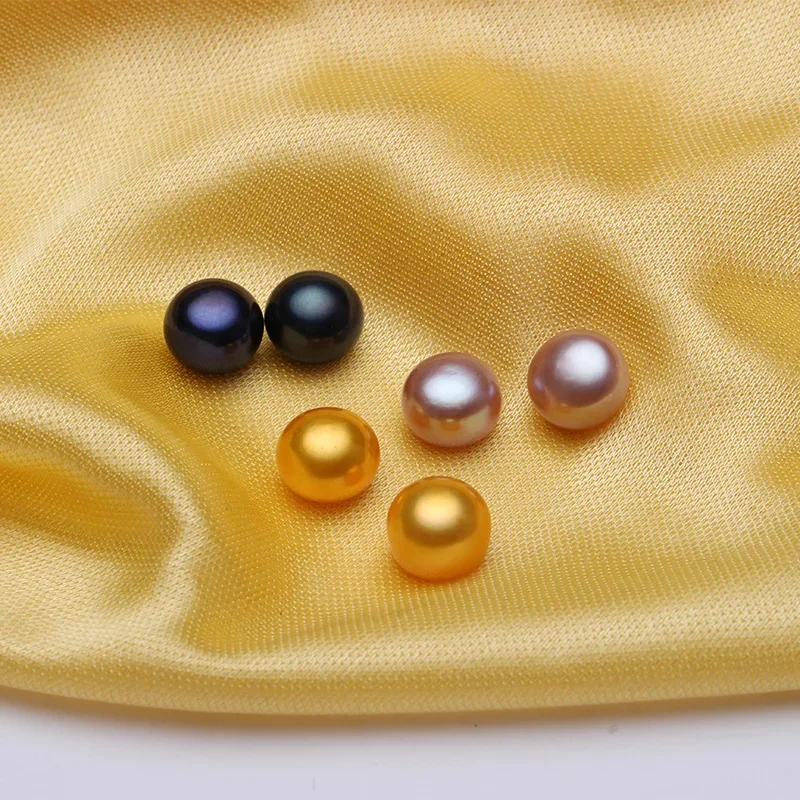 Silver Stud Pearl Earrings For Women 925Silver 8-9mm Freshwater Cultured Pearl 925Silver
