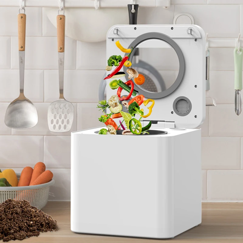 음식물 쓰레기 처리기 건식 잘게 썬 음식물 쓰레기 처리 완전 분리형 뚜껑 음식물 쓰레기 처리기