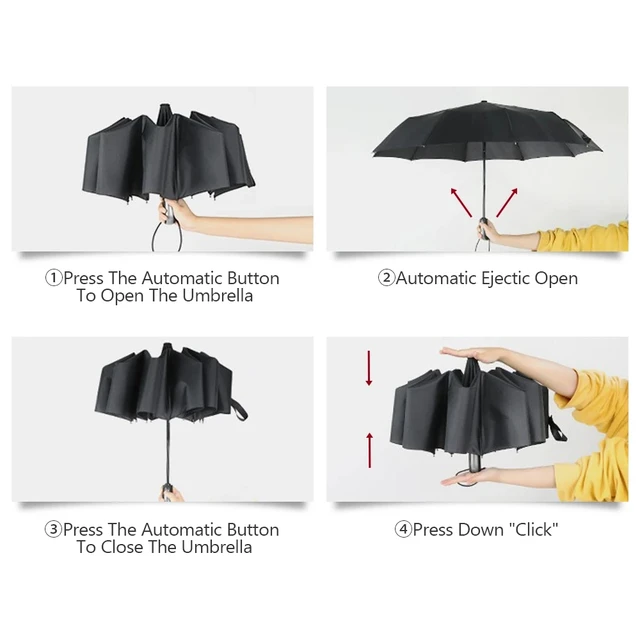 Proteja-se das intempéries com o Umbrella Windproof Double Layer 6 Umbrella Windproof Double Layer