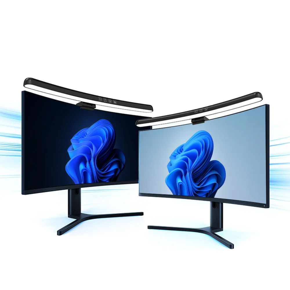 USB Stepless Dimming Screen Hanging Lights Curved Screen Monitor Light Bar RGB Background Atmosphere Desk Lamp Monitor Light Bar 5
