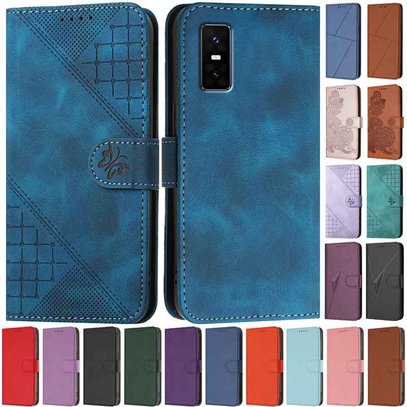 Luxury Pattern Flower Leather Phone Case - Flip Cover Wallet with Card Holder