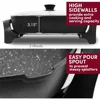 Non-stick Electric Skillet with Glass Vented Lid10.5Qt. Scratch Resistant, Dishwasher Safe, Adjustable Temperature, Black 4