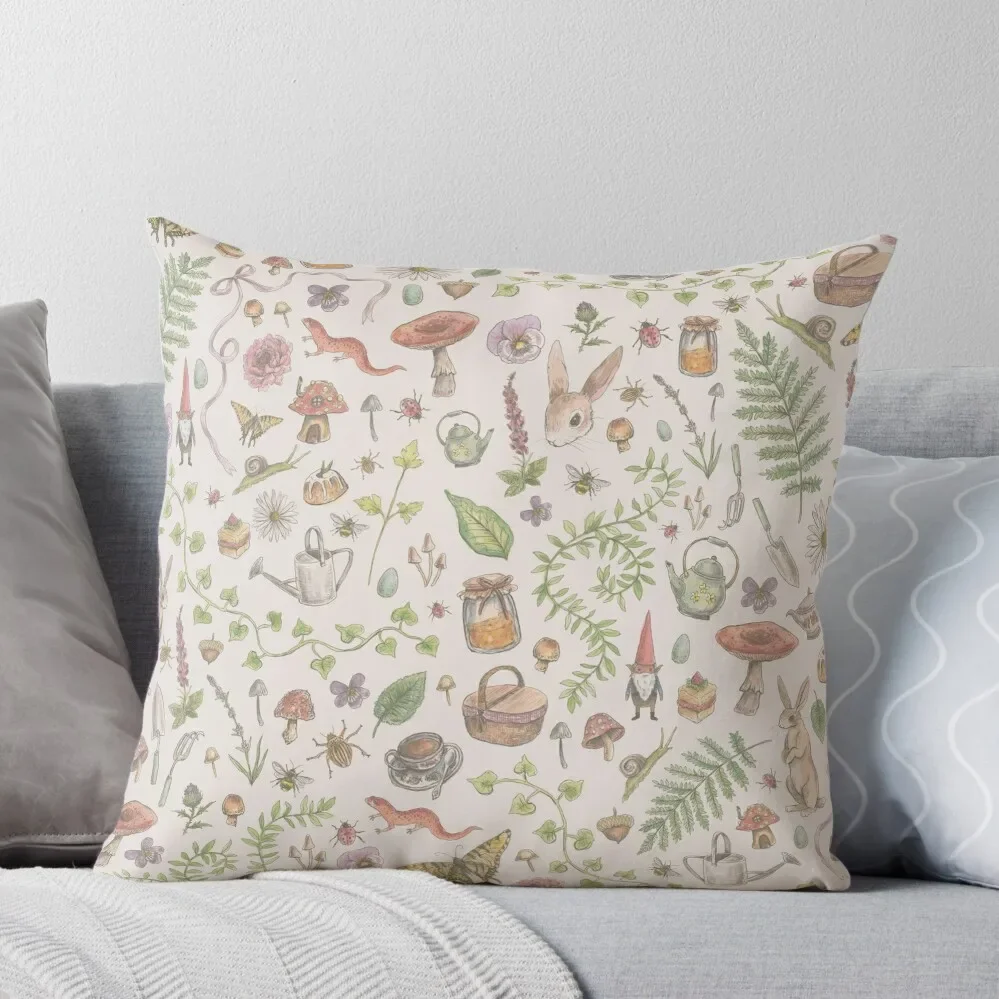 

Cottagecore - faded pink Throw Pillow Anime Decorative Cover For Living Room Pillow Decor