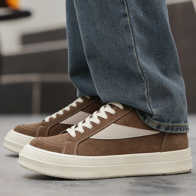 New Arrival Mens Platform Male Sneakers Stylish Vulcanized For Man Hot Sale Casual Footwear Skateboard Shoes_voghion.com
