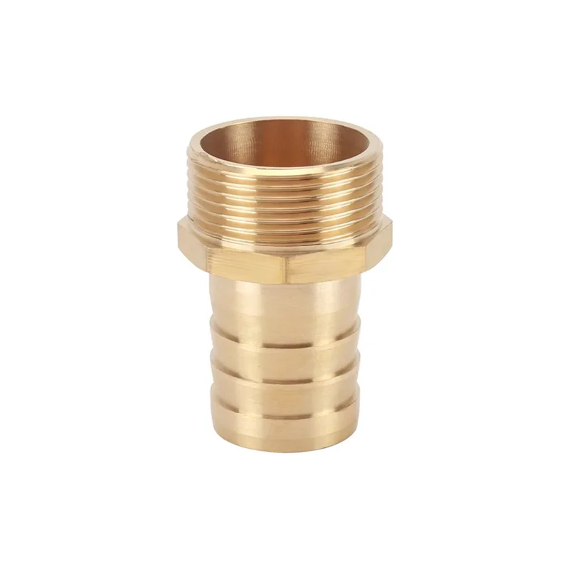 Pagoda Connector 6 8 10 12 14 16mm Hose Barb Connector Hose Tail Thread 3/4 BSP Male Thread PC Brass Water Pipe Fittings