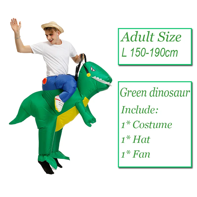 RHESHIN Déguisement Gonflable Déguisement Alien Arry People Pour Adultes Halloween Vert Costume Drôle Blow Up Costume Cosplay Pour Fête Carnaval Costumes (Green