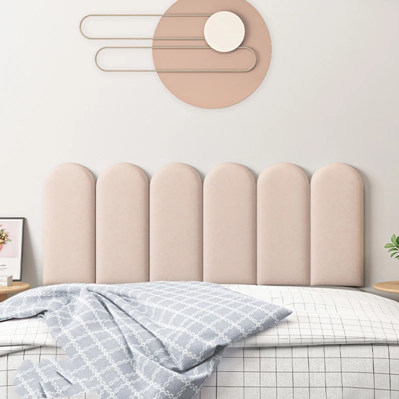 Wall Flower Sticker Headboards Thick Panel Nordic Brown Small Apartment Headboards Tatami Simple T&ecirc;tes De Lit Home Furniture