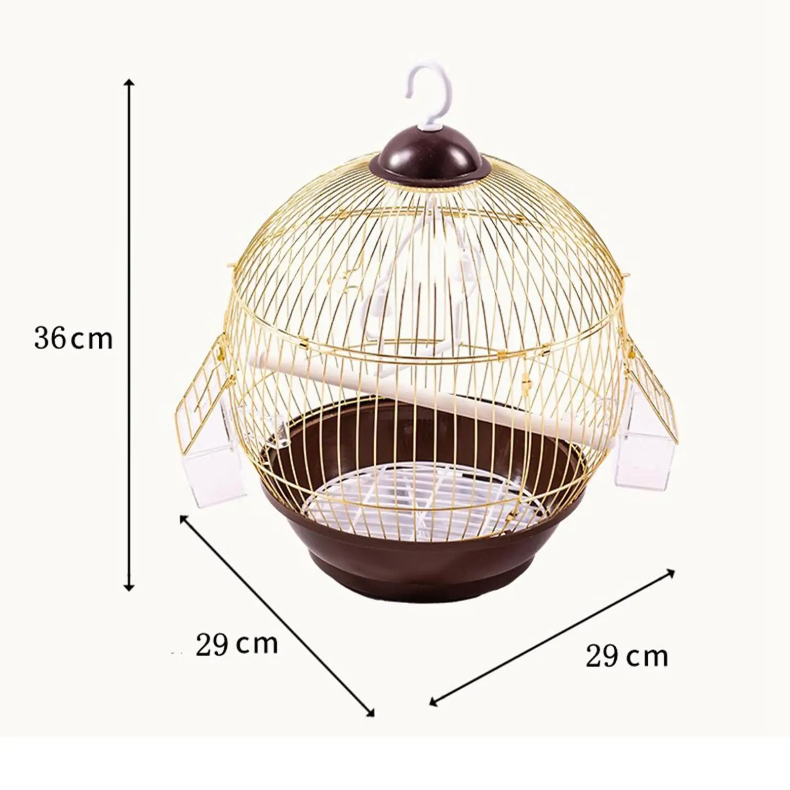 Birdcage with Food Bowl Hanging Indoor Accessories Stand Cage Hanging Cage for Parrot Small Birds Cockatiels Canary Cockatoos Birdcage with Food Bowl Hanging Indoor Accessories Stand Cage Hanging Cage for Parrot Small Birds Cockatiels Canary Cockatoos