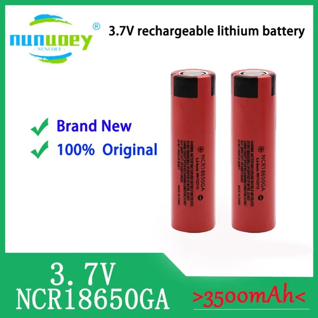2025100%Original NCR 18650GA 30A discharge 3.7V 3500mAh 18650 rechargeable battery toy flashlight lithium battery