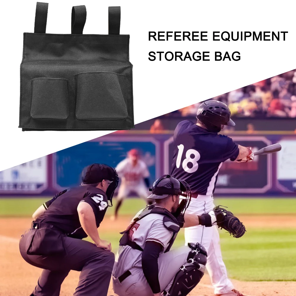 Durable Oxford Cloth Umpire Ball Bag for Baseball Softball Large Capacity Referee Bag, baseball umpire ball bag