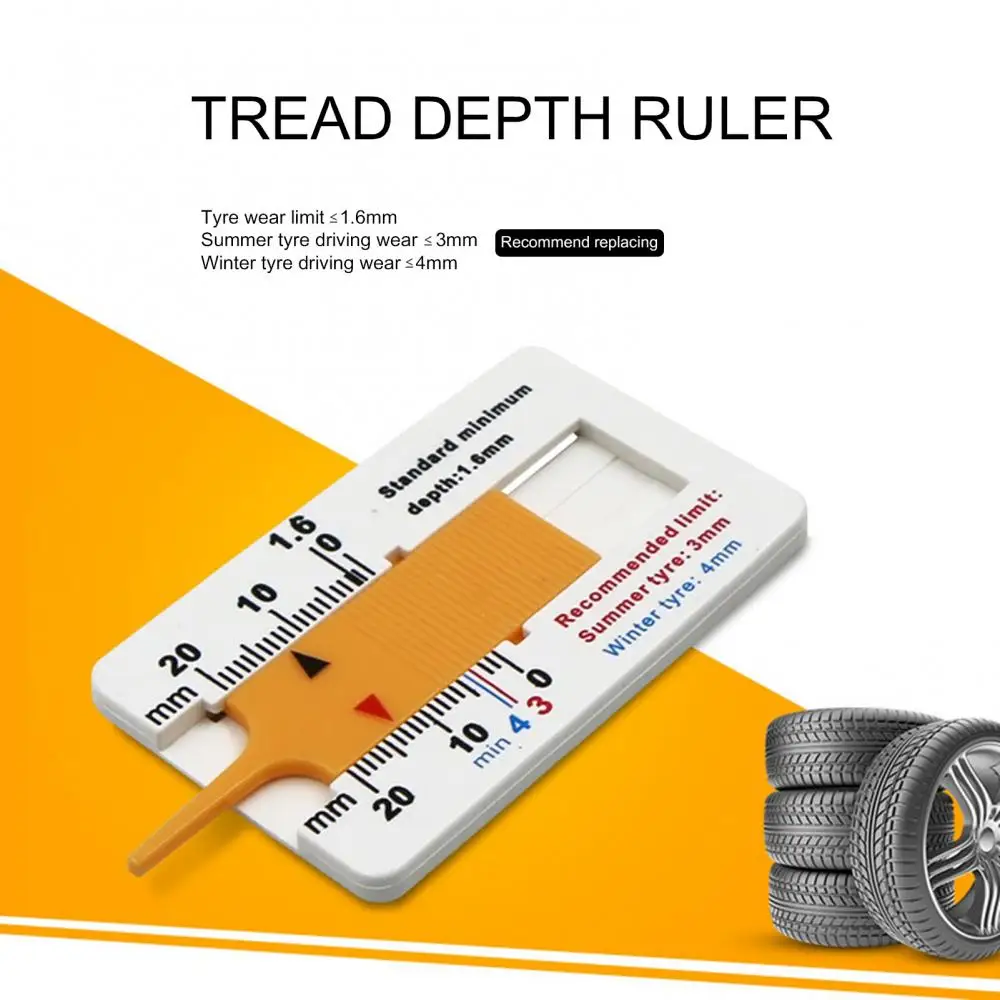 

Портативный износостойкий инструмент для измерения глубины протектора пластиковых шин 0-20 мм