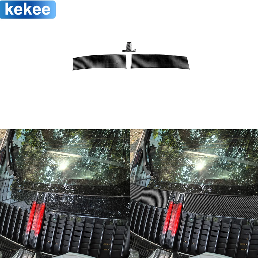

For Porsche911 922 2019-2023 Rear hood air vent Car Interior Real Soft Carbon Fiber Stickers Trim Auto Decoration Accessories
