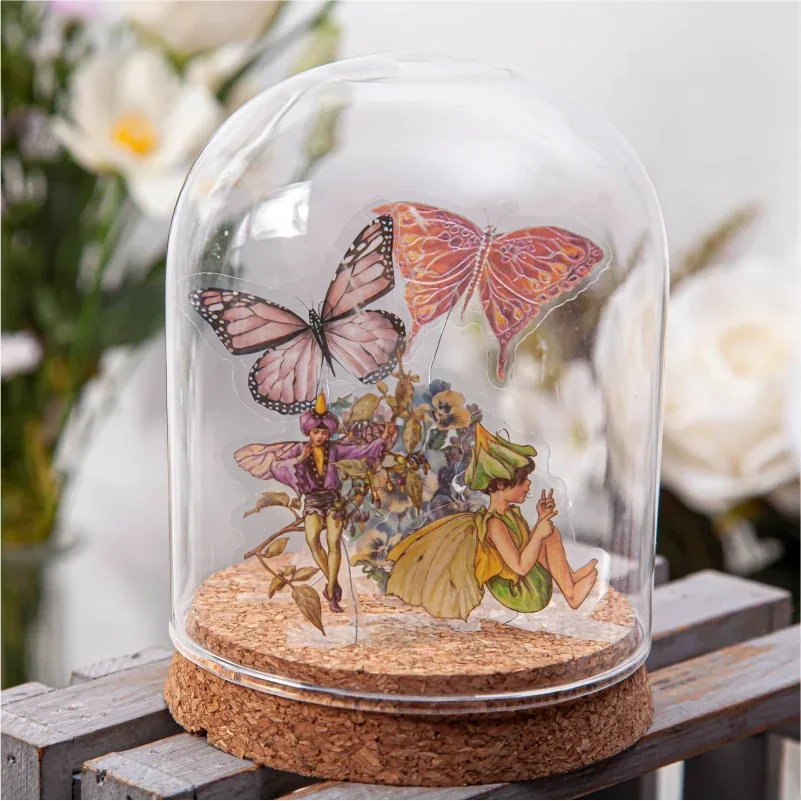 45 pezzi adesivi scrapbook Elf girl fiaba farfalla Retro Flower fairy diary account creativo a mano scrapbook decorativo - immagine 4