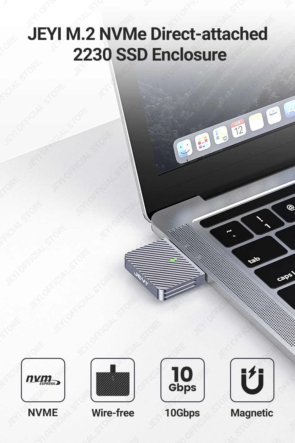 Solid State Drive, Magnet Protective Case, USB 3.2, 10Gbps, 2230 M.2