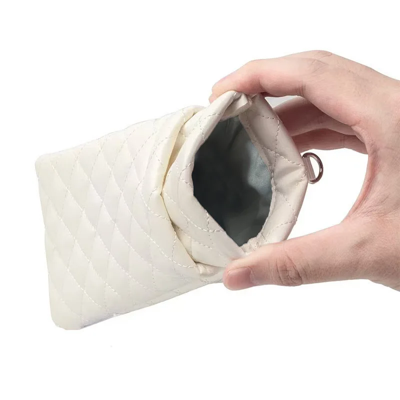 New Double Layer Sunglasses Storage Bag PU Leather No Clip Sewn Waterproof High Grade