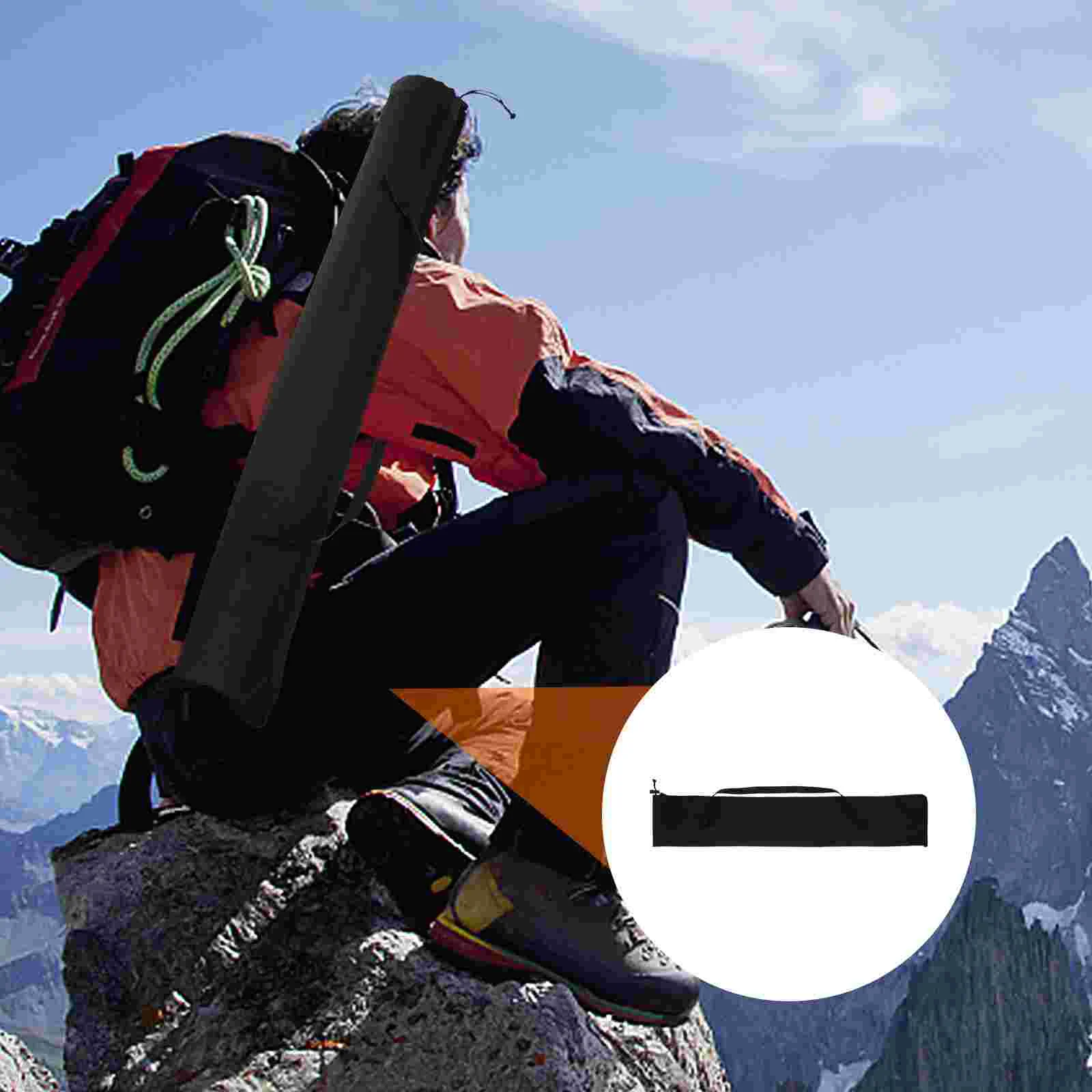 

2Pcs Crutch Portable Alpenstocks Storage Bag Storage Pouch Carrying Bag Hiking Poles Holder for Walking Trekking Hiking