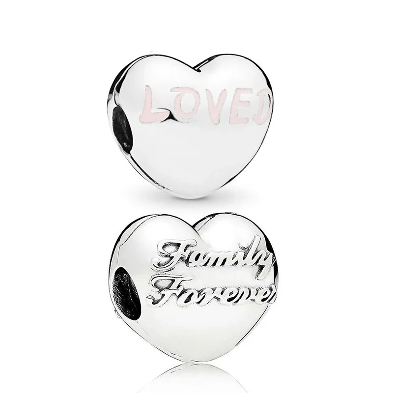 

New Original 1: 1 High Quality 100% S925 Sterling Silver Romantic Love Clip Gift For Women Fashion Charm Women Diy Jewelry