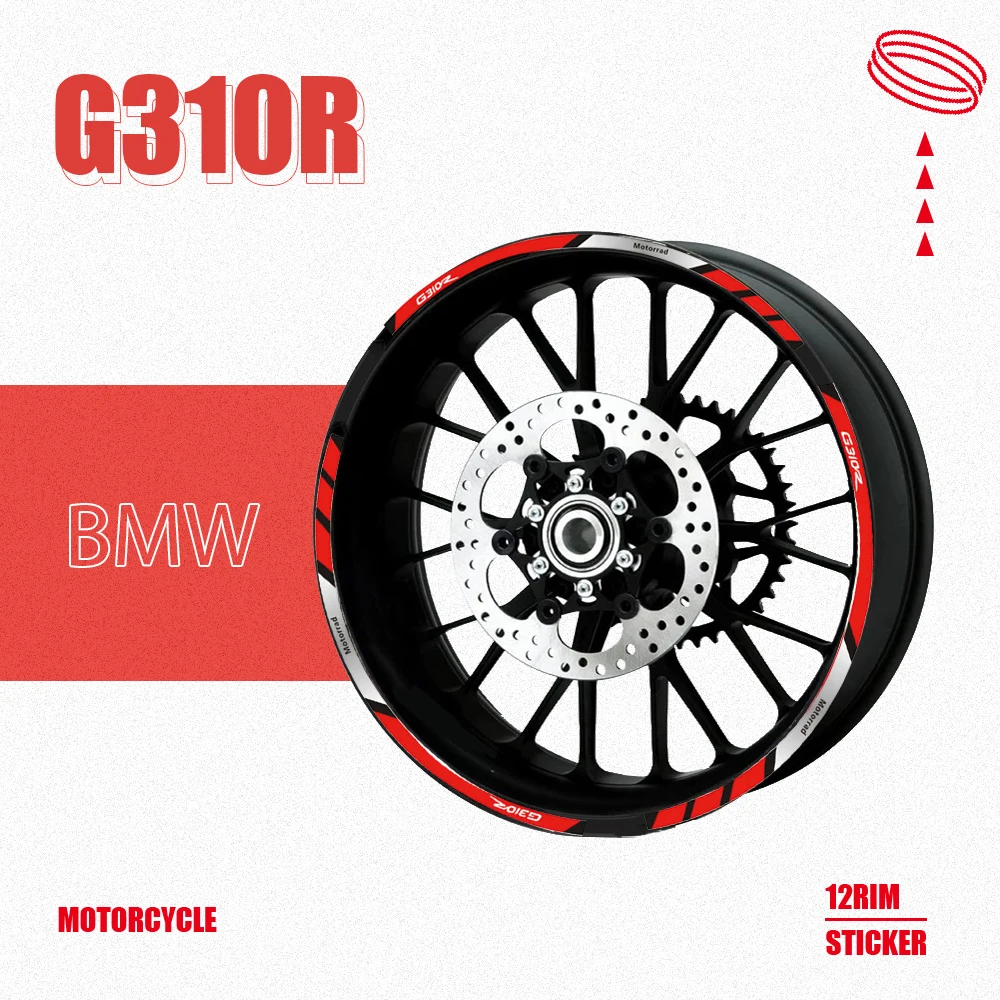 

Motorcycle Bike Edge Outer Reflective Rim Sticker Stripe Wheel Decals For BMW G310R g310r accessories decal stickers