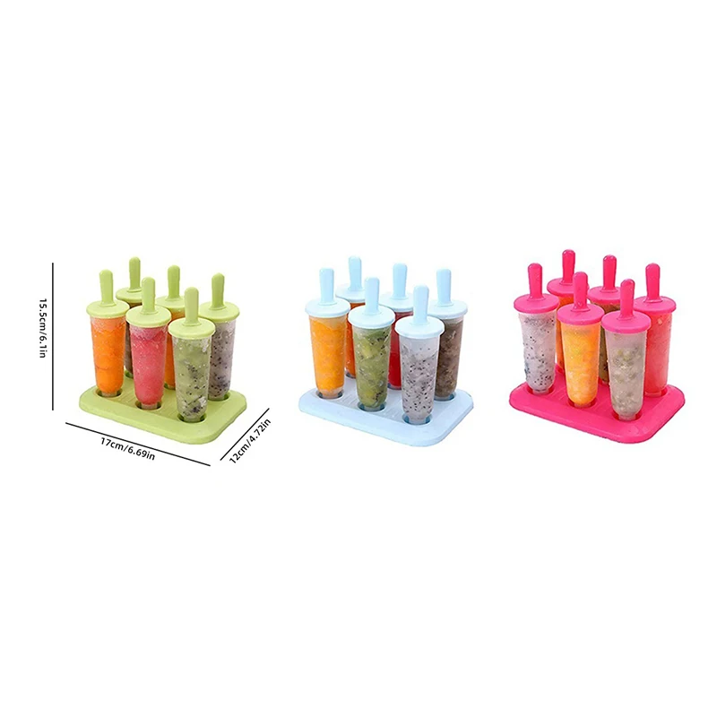 Round Popsicle Ice Cream Mold Easy To Demold and Reusable Summer DIY Ice Drink At Home-1 set ice cream molds