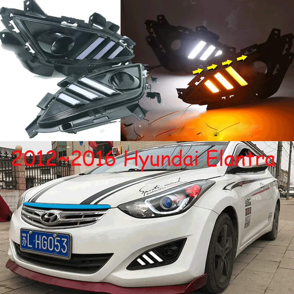 

2012 2013 2014 2015 2016,Elantra daytime light, Free ship!LED,Elantra fog light,Elantra head light