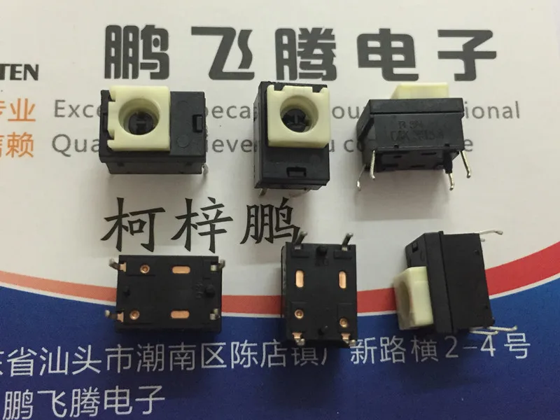 1PCS U.S. C&k K6B 1.5 3N square tactile switch 11*7.5 reset car micro-motion button 10pcsimported from japan square head 6 6 7 3mm straight plug vertical micro motion tact key switch 4 pins 6x6x7 3